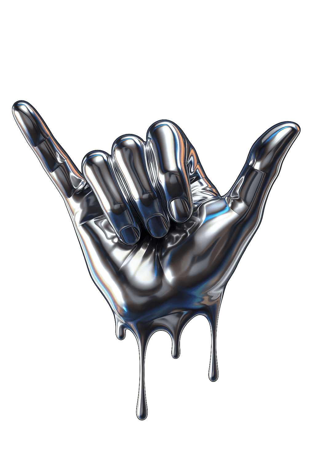 Chrome dripping hand